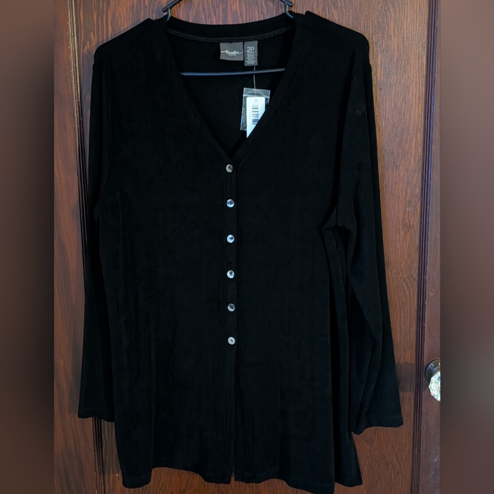 Chico's Black Cardigan Sweater NWT